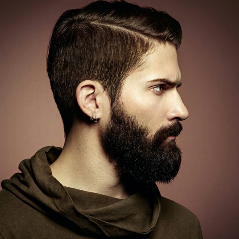 Moške frizure s polno brado