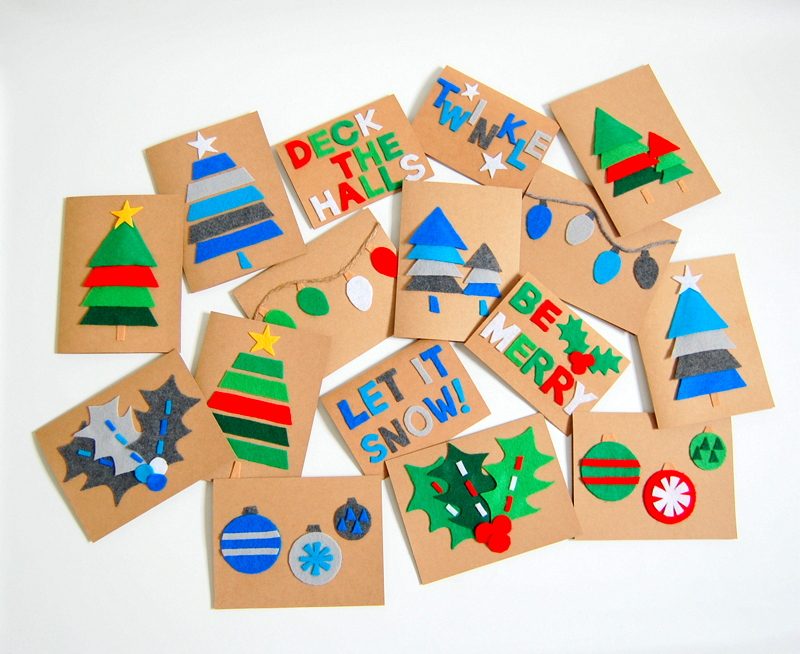 Tinker Julkort - DIY Instruktioner Steg för steg