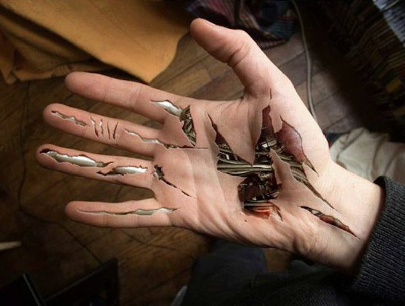 Tatueringar kvinna 3D biomekanik