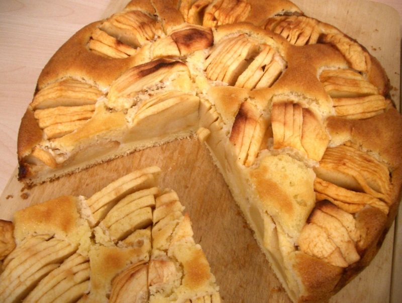 Kek tanpa resipi pai epal bakar