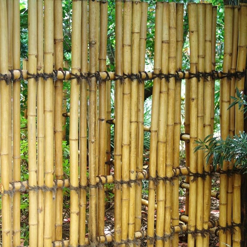 ozdobný bambusový plot zaujímavý model