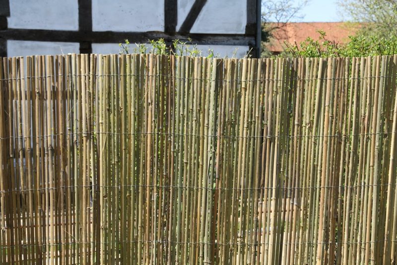 dekoratívne bambusové oplotenie