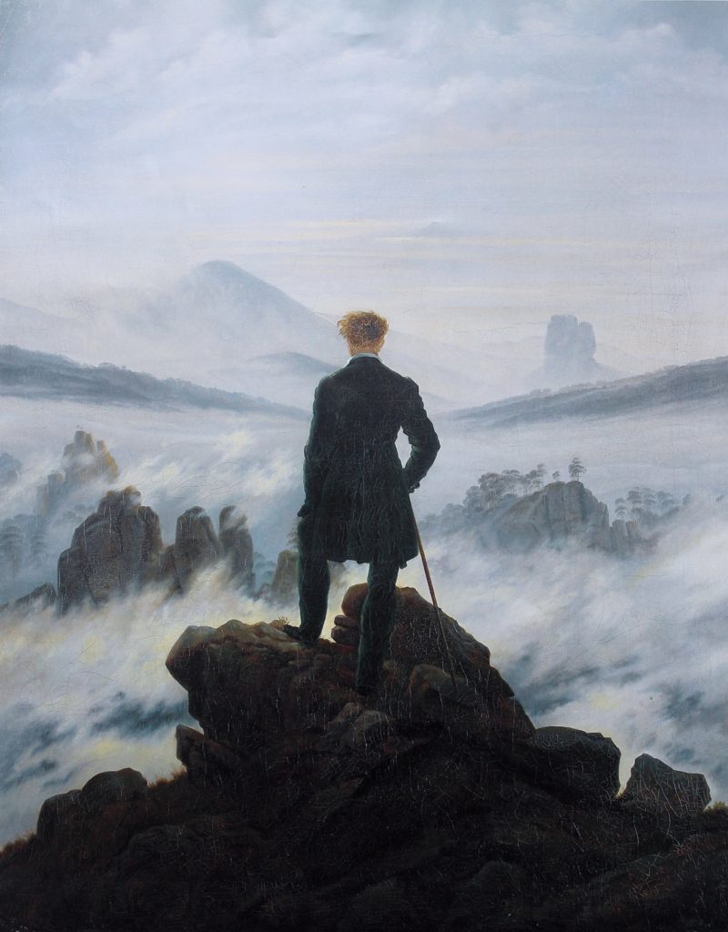 Epoch Romance Caspar David Friedrich Wanderer over sjøen av tåke