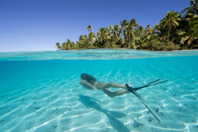 cele mai frumoase locuri din lume Insulele Cook cristal clar laguna de apă
