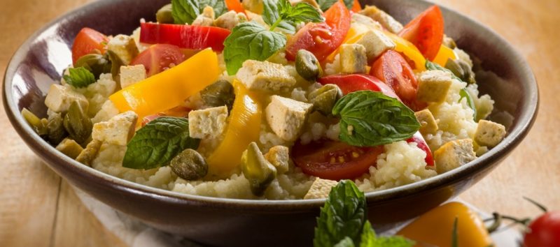 Couscous gezonde salade Tomaten paprika recept