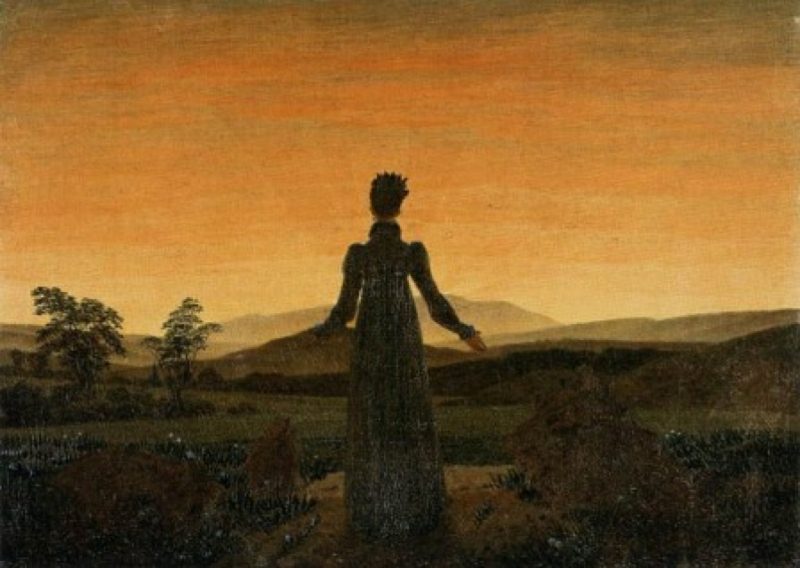 romantiske bilder Kvinne i morgensolen Caspar David Friedrich