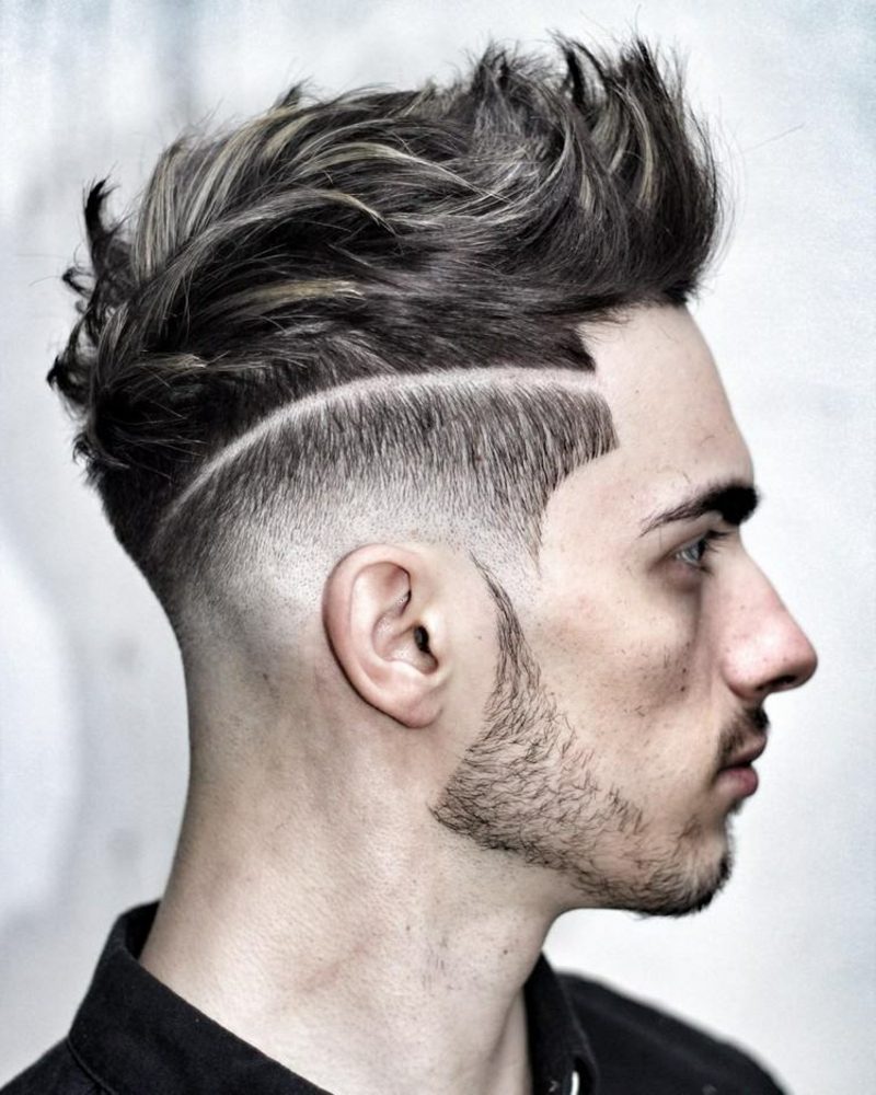 Moške frizure za leto 2015 ekstravagantno zbledi frizuro