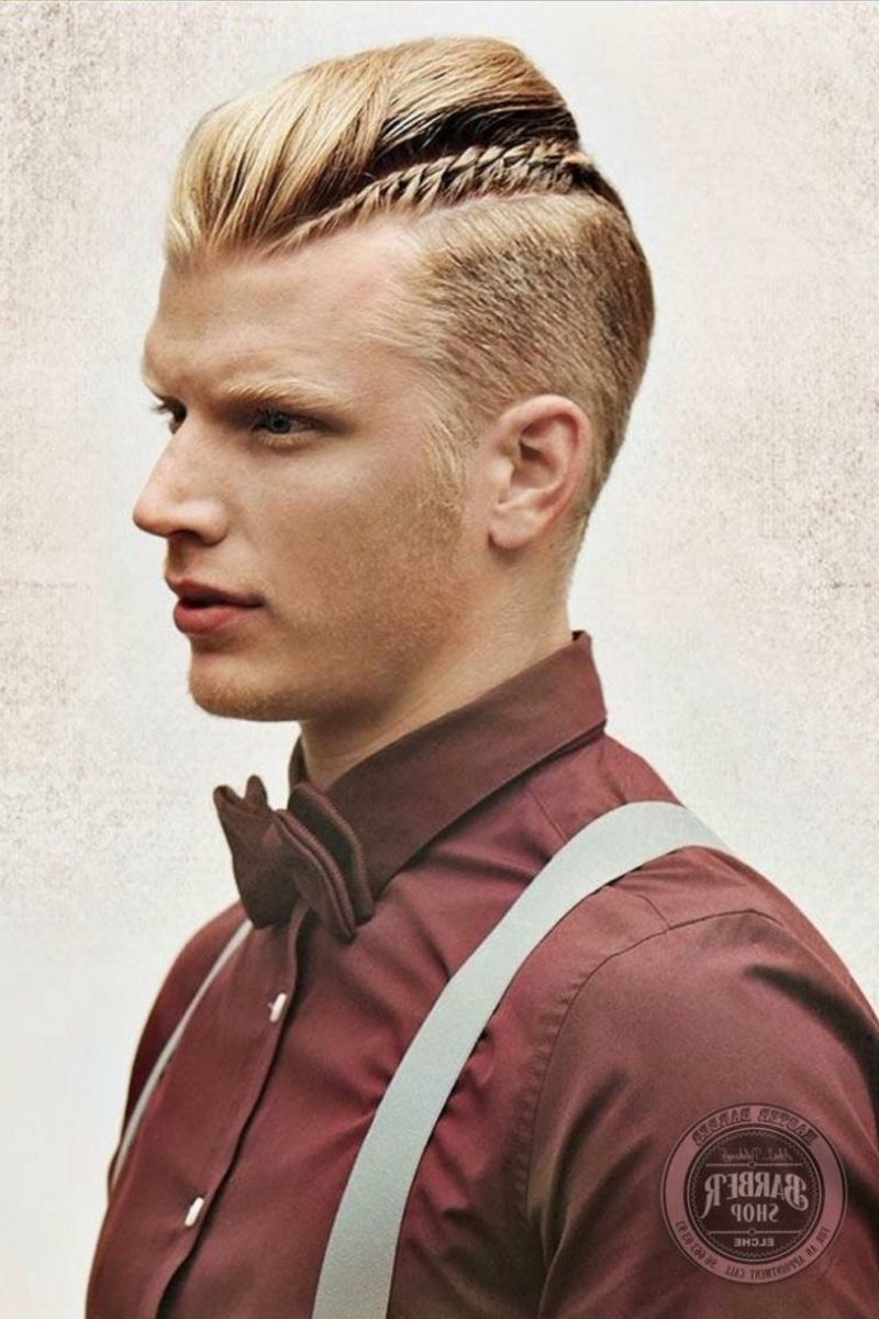 trendovske moške frizure za 2015 pleteno pletenico