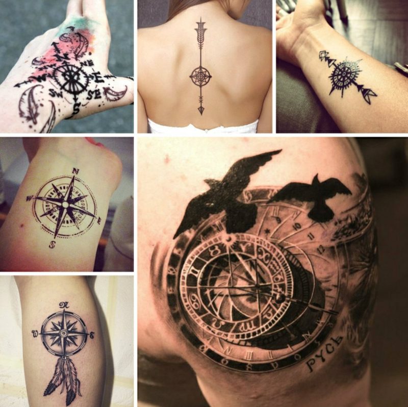 Kompas do tatuażu: symboliczne znaczenie + 20 nowoczesnych wzorów