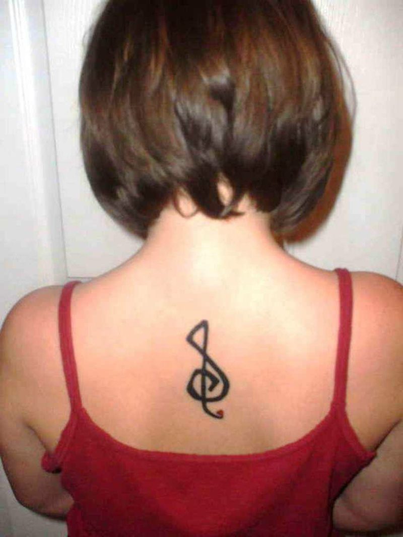 Clef tattoo zápästia