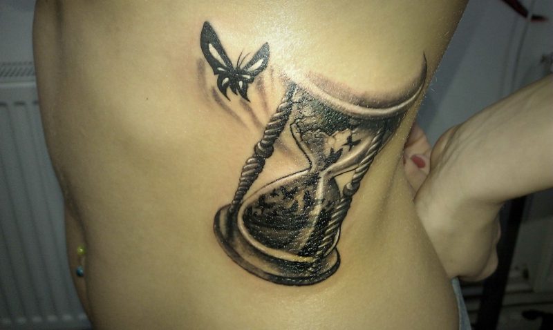 Farfalla Tattoo Hourglass
