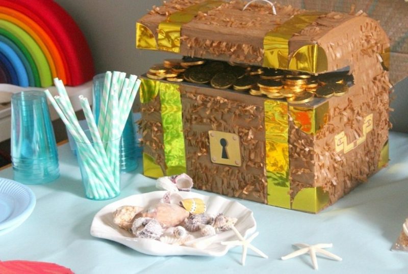 Vytváranie truhlice s pokladom pre narodeniny detí