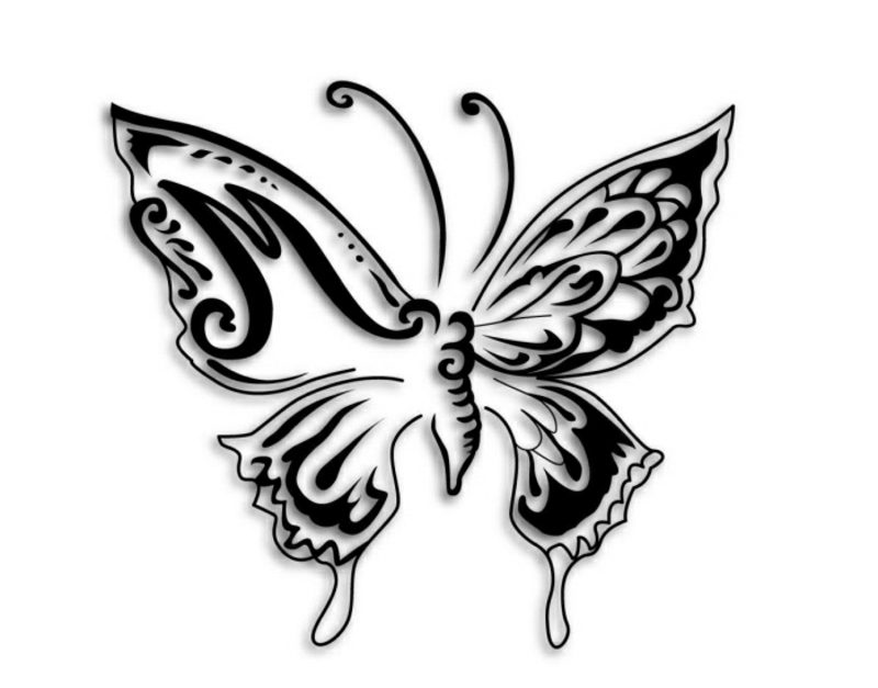 stilizat artwork tatuaj fluture pentru underarm