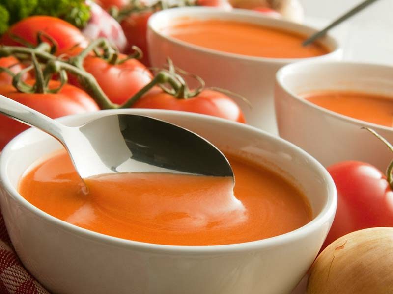 enkel middag tomatsoppa krämig