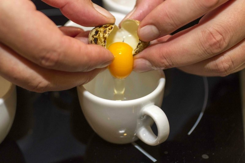 Quail egg oppskrift poached instruksjoner