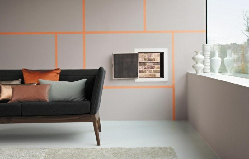 Camera de culori de perete model de perete geometric