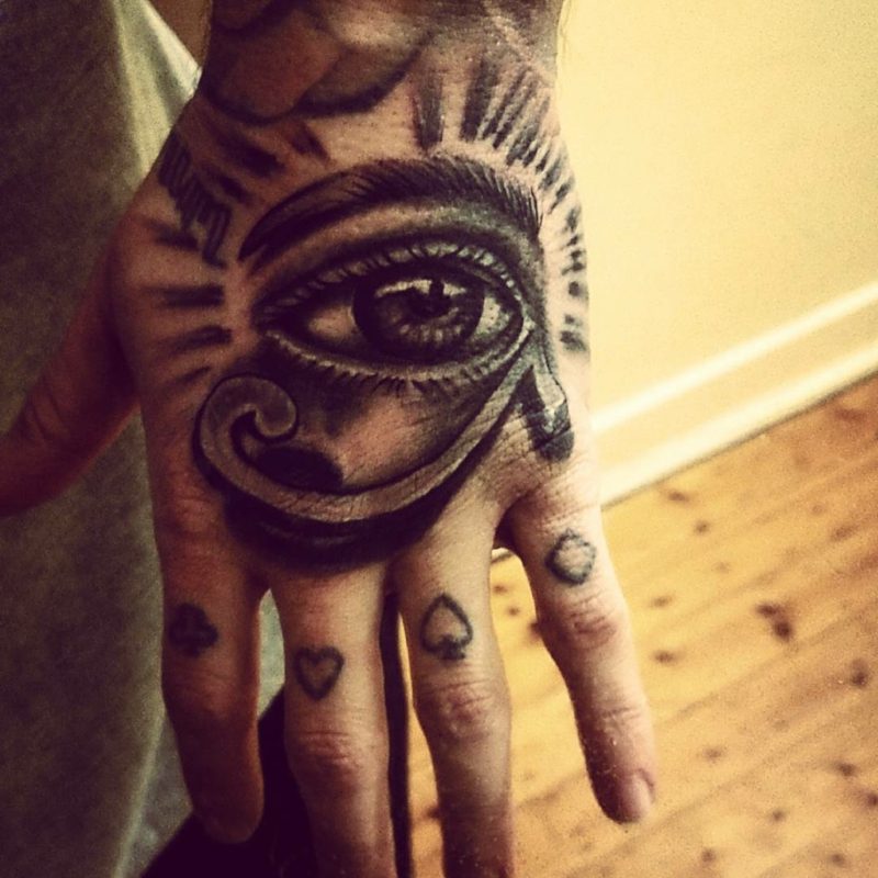 Horus mata tato pergelangan tangan