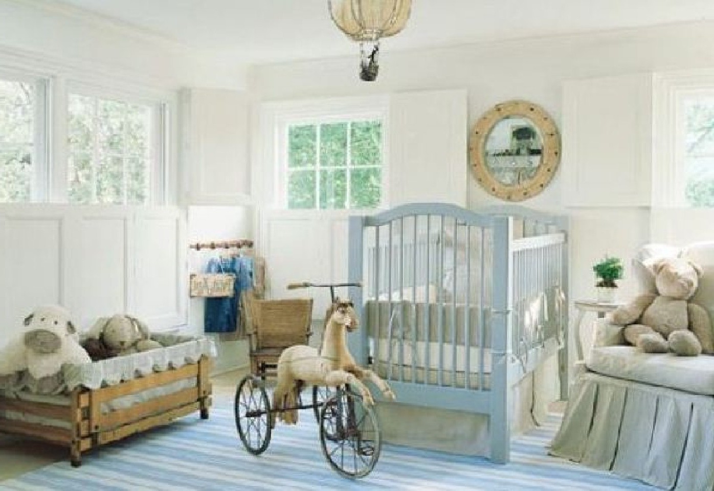 Baby rum i rustik stil