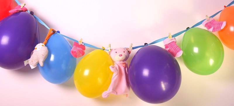 baby shower dekorasjon krans ballonger