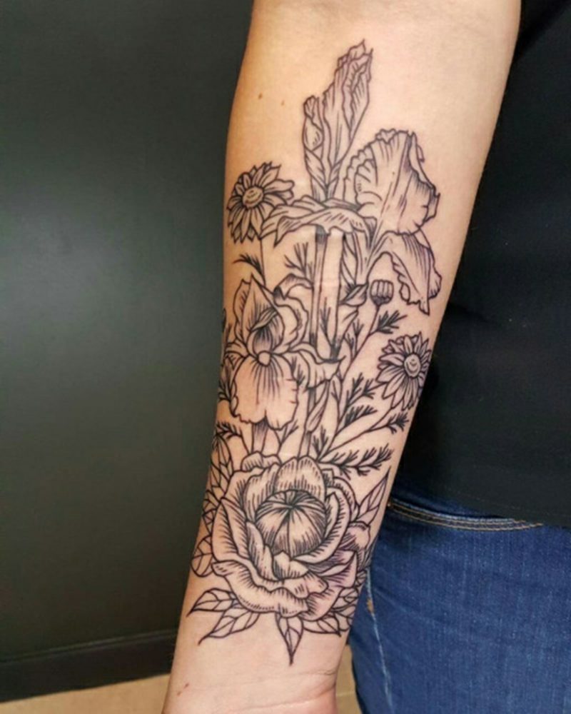 100 Gorgeous Flower Tattoo Designs for din egen inspirasjon