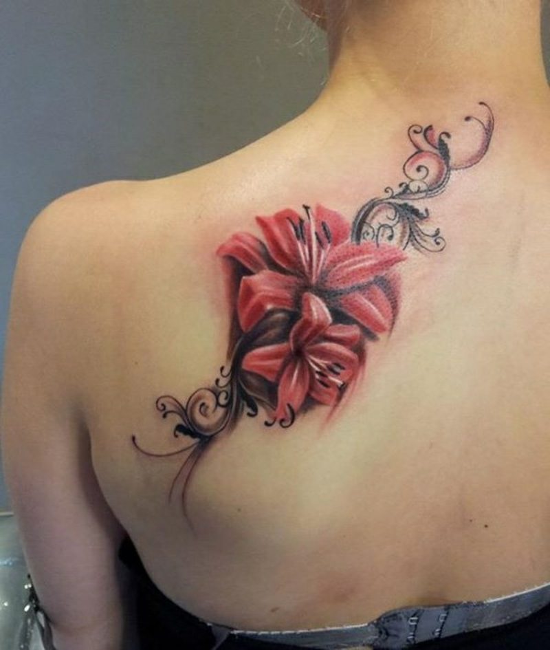 blomst tattoo design