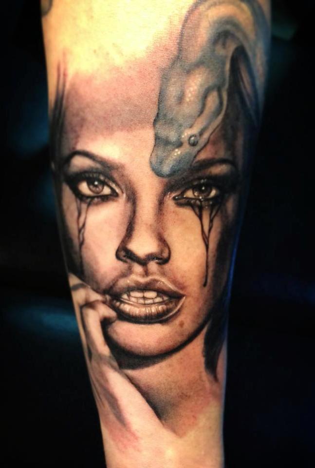 idei tatuaj cool se confruntă cu animale de tatuaje portret motive de sex feminin și bărbați