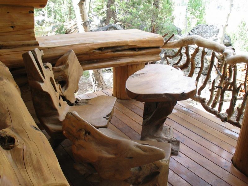 Nekilnojamojo medžio baldai Rustic