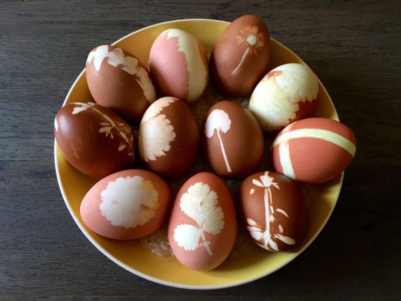 farbivá vajíčka prirodzene