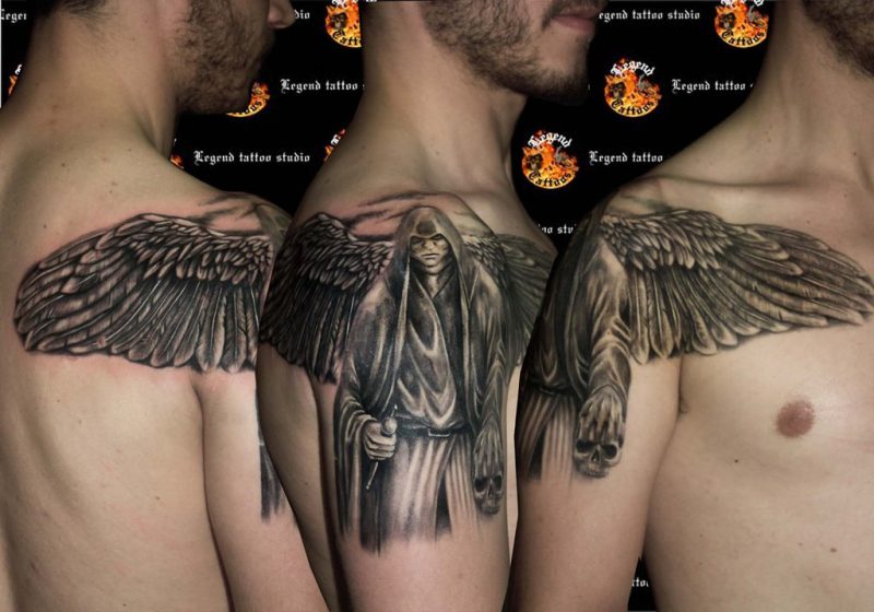 Angel Tattoos Man