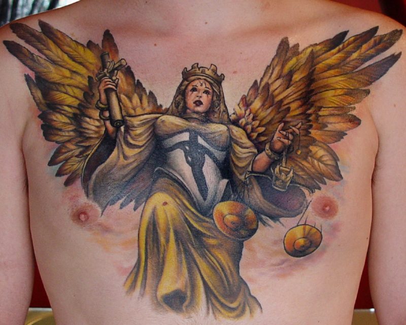 engel tatovering rettferdighet