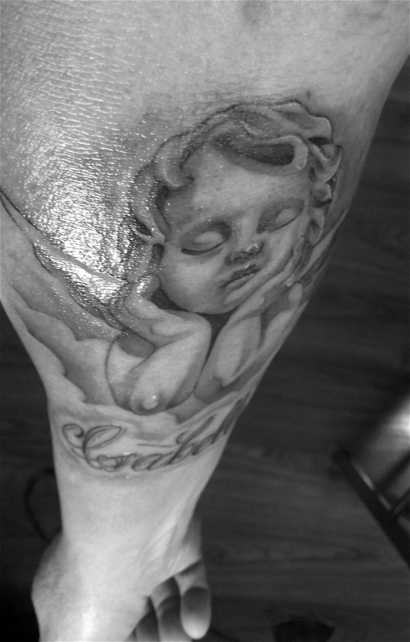 engel tatovering baby engel