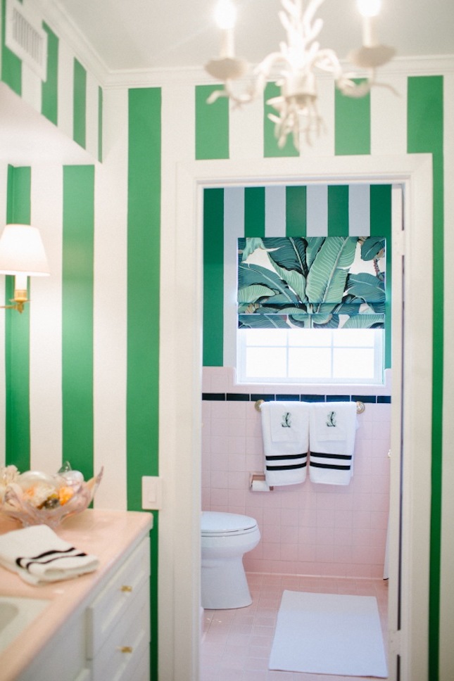 accesorii exotice idei de baie verde perete tapet bai idei perete de design