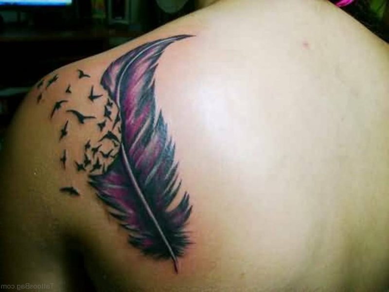 Tattoo pero s pticami