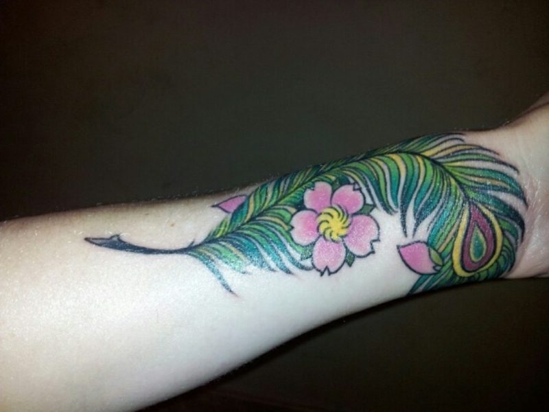 tatoo กับดอกไม้