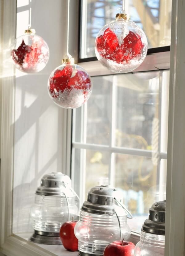 Божићна декорација прозорског прага - сјајне идеје и упутства