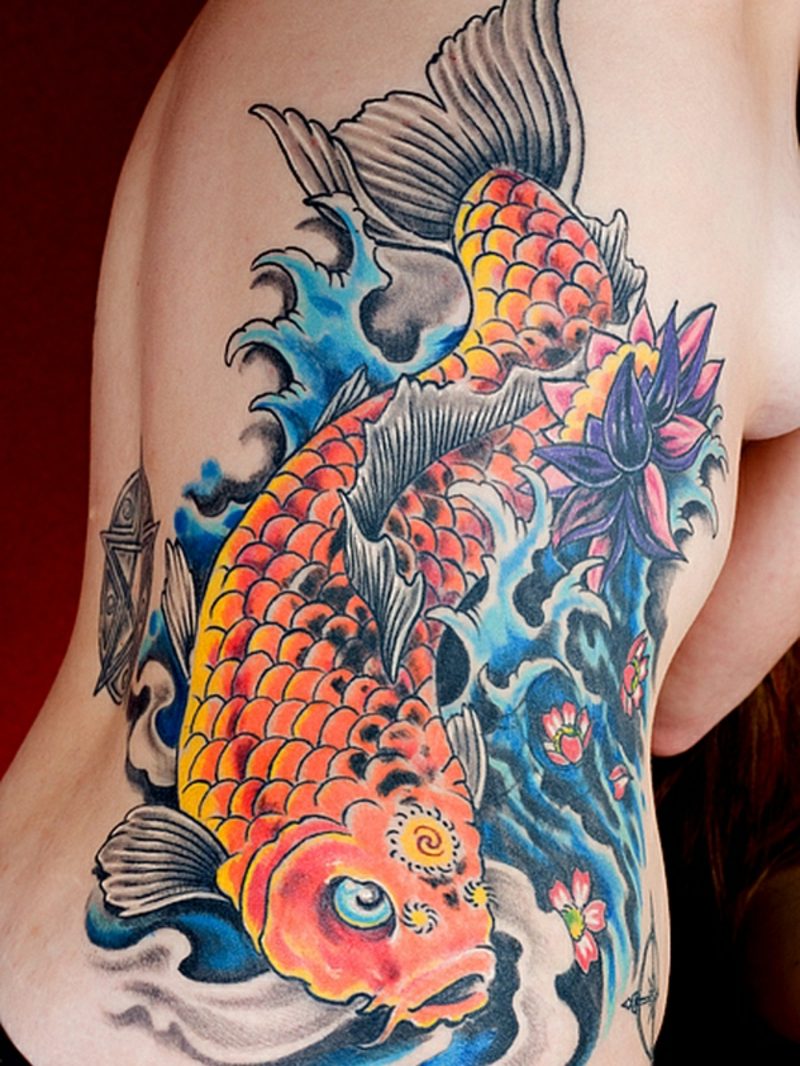риба таттоо кои риба тетоважа