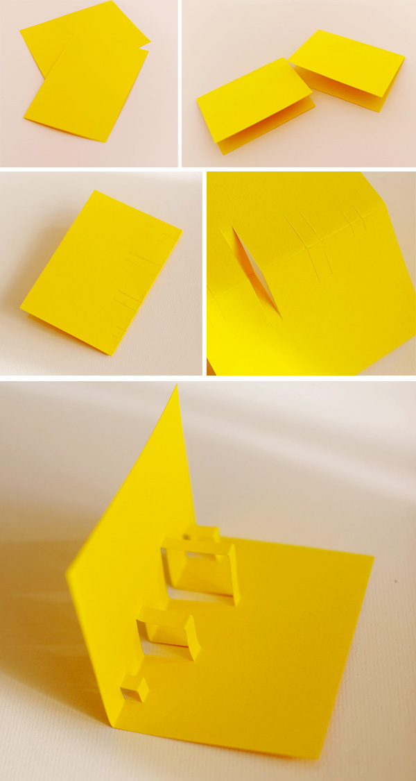 Folded card tinkering instruksjoner