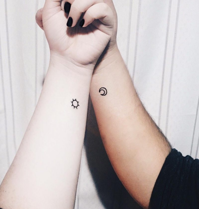 Siblings Tattoo Moon in Sun.