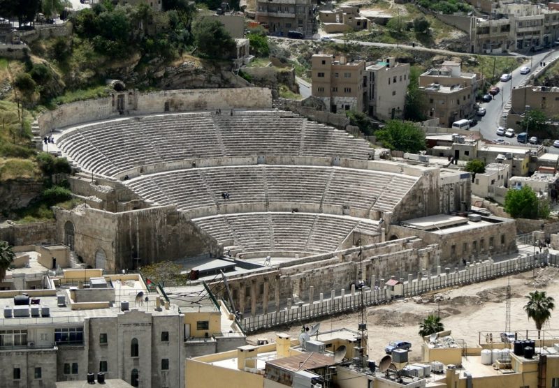 hlavnom meste jordánskeho rímskeho divadla