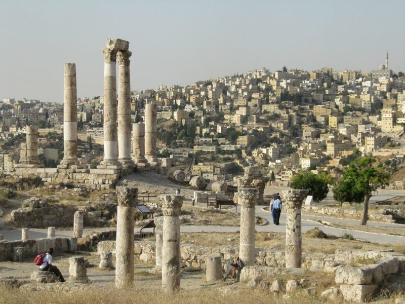hlavné mesto Jordánska Citadela Amman Jordánsko