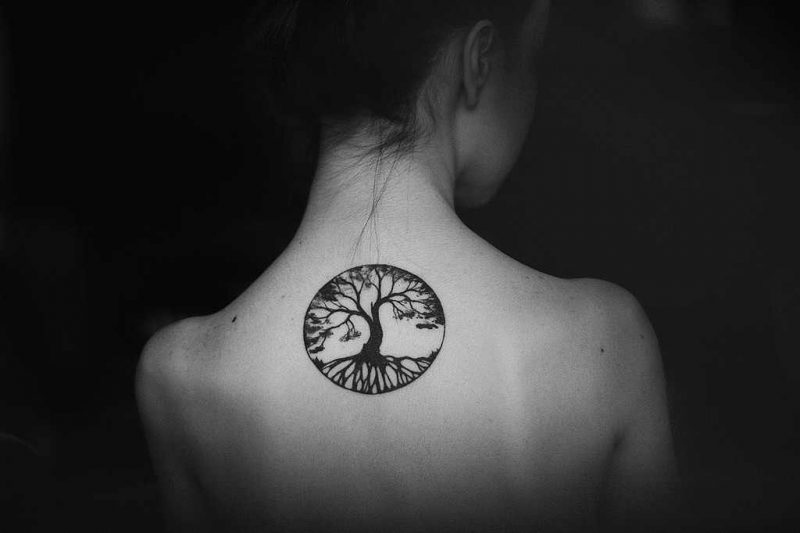 Tree of Life Tattoo Parte posteriore delle donne