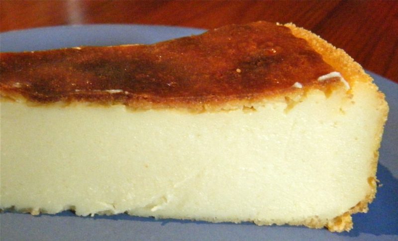 Kek bebas gluten membakar cheesecake lebih cepat tanpa bawah