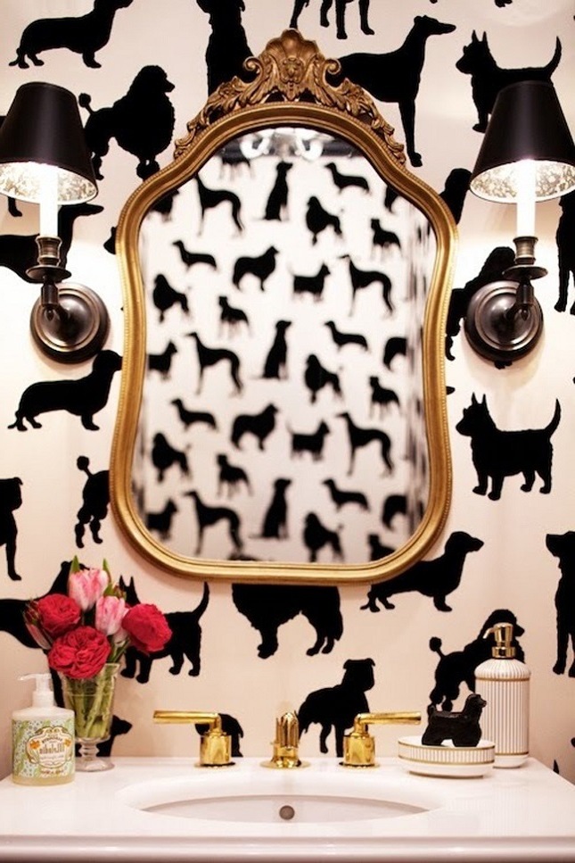 idei de baie de lux moderne idei de baie tapet perete de animale motive moi negru