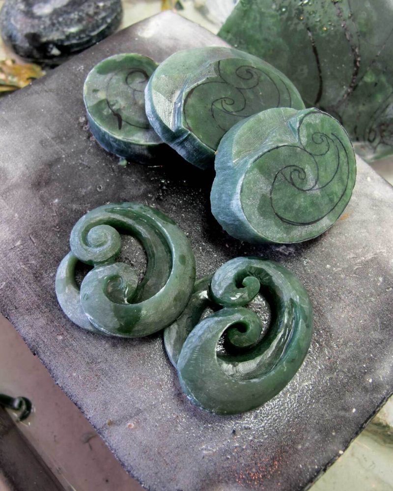 Maori symboly zelené kamene