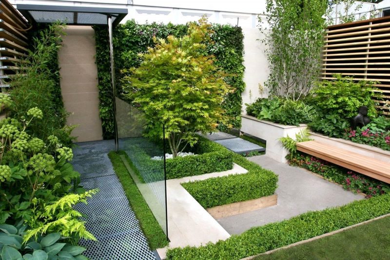 Moderni vrtni dizajn vertikalnega vrta
