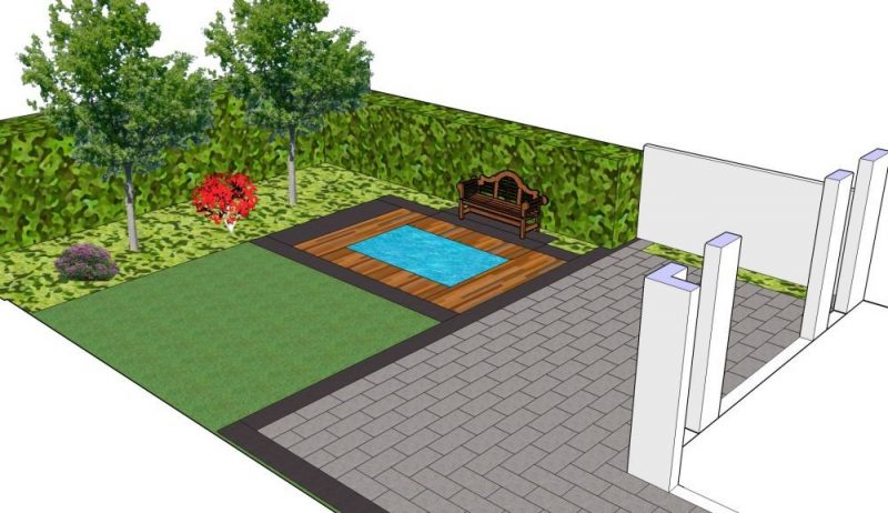 planificator de grădină online ilustrare schematică 2D