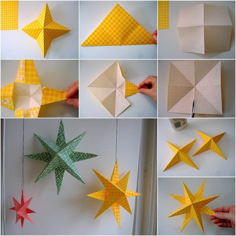 origami stjerne kreativ
