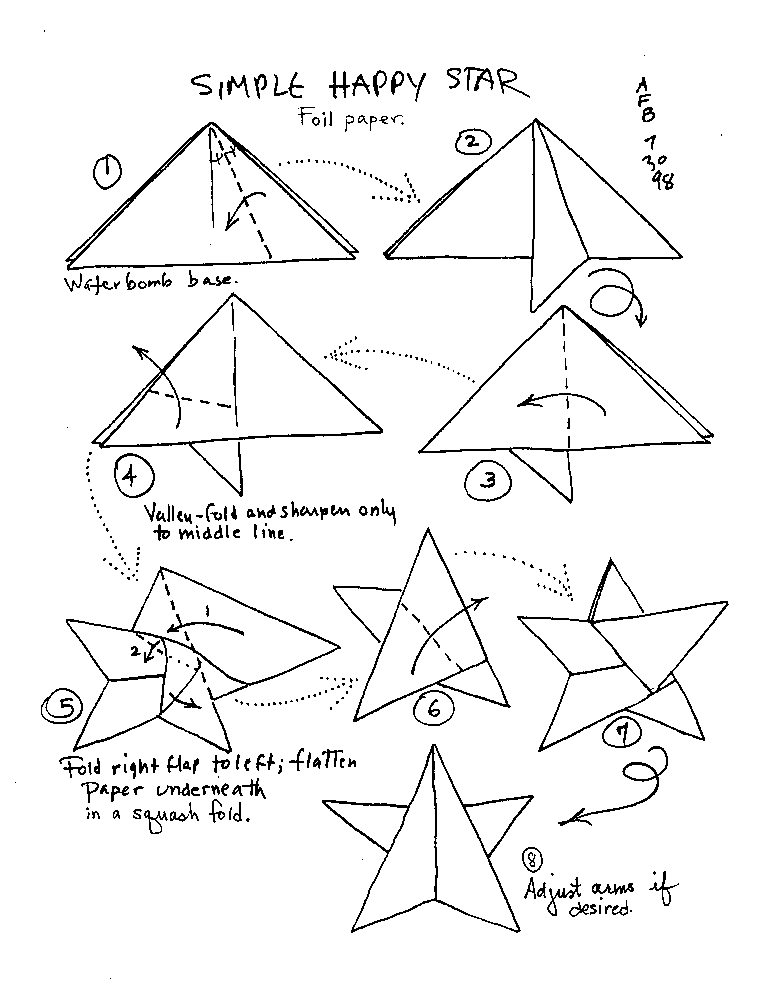stelle di origami interessanti