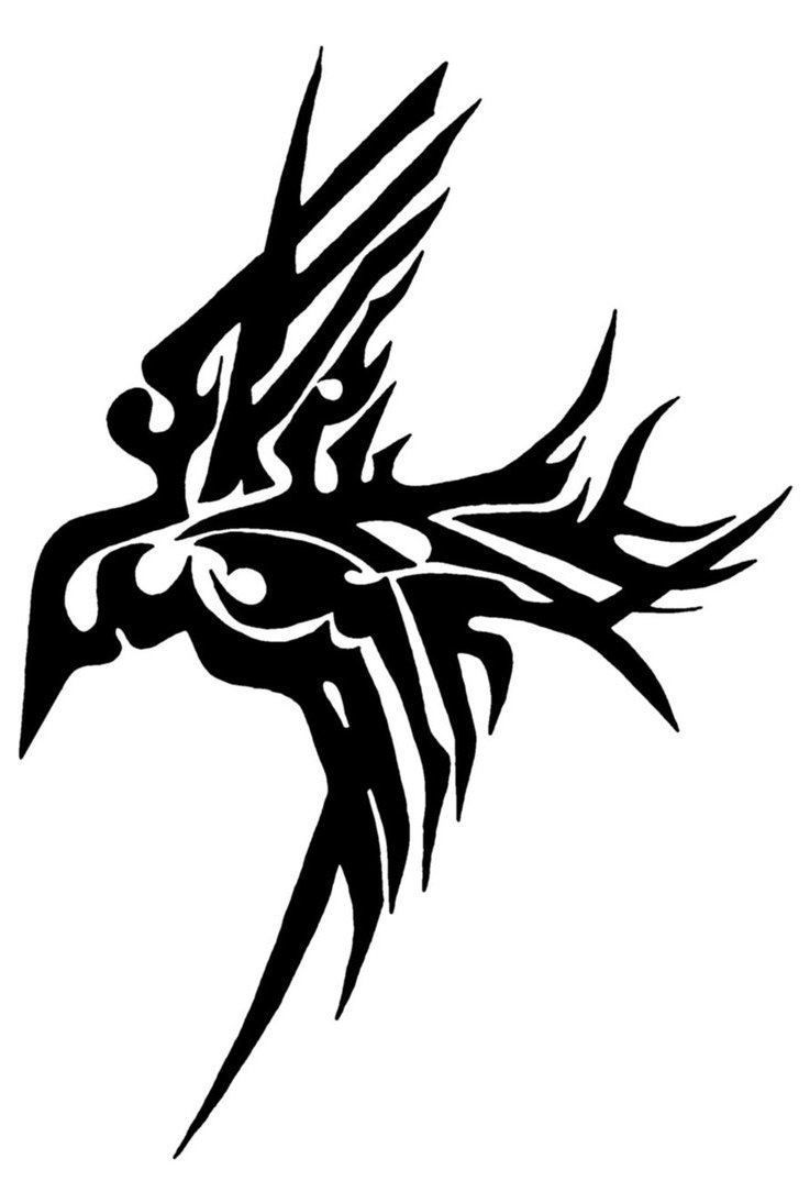 Ravens tatuering trible