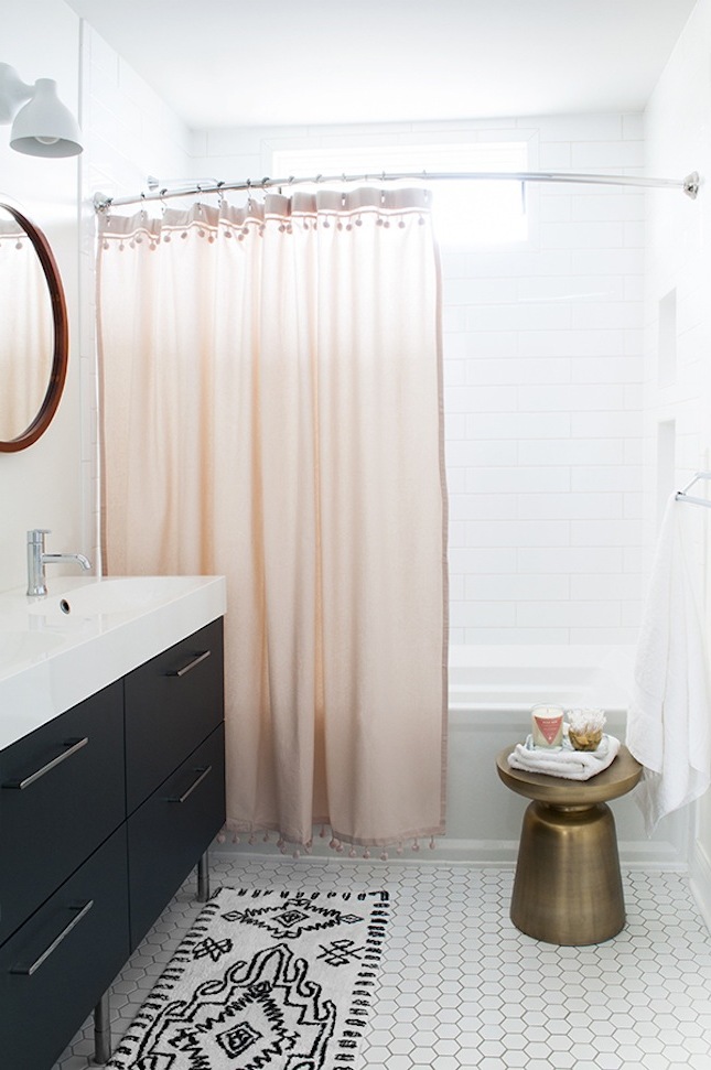 roz decorare baie baie negru decorarea idei de baie moderna